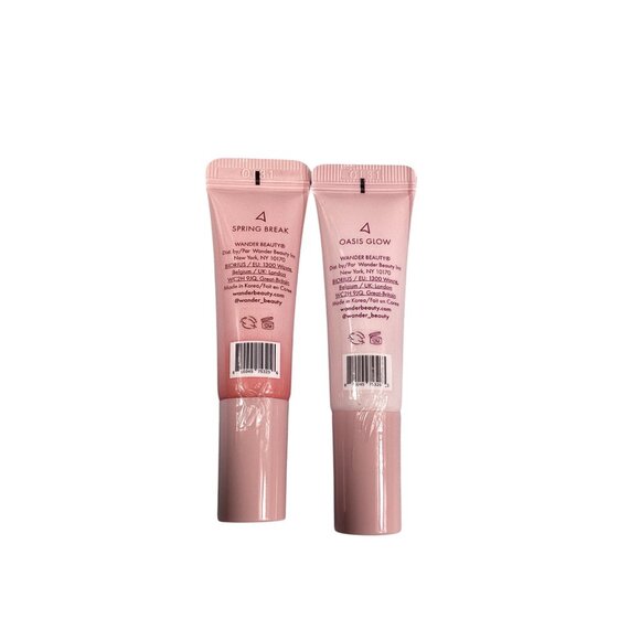 Wander Beauty Lip Retreat Oil Set Of 2  Spring Break & Oasis Glow  10ml Each New - Picture 4 of 4